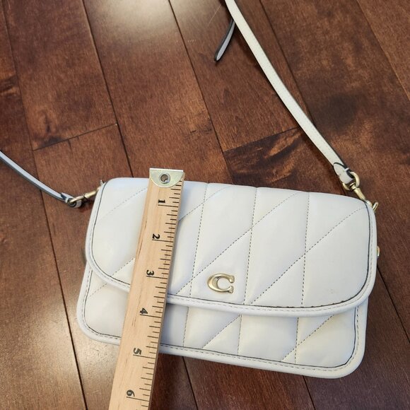 Coach Hayden quilted pillow chalk leather crossbody bag - Picture 14 of 15